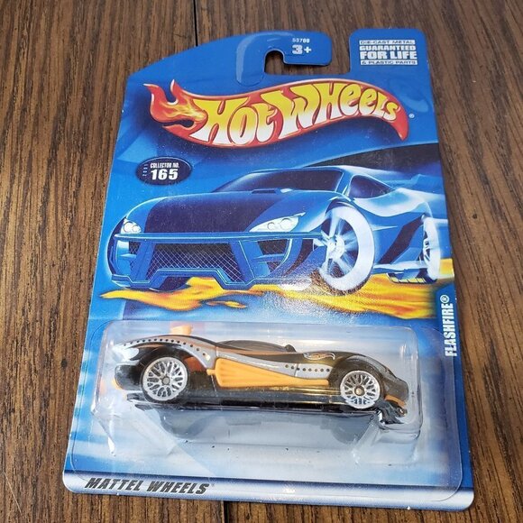 Hot Wheels 2001 Flashfire Black and Orange W/ Chrome Lace Wheels #165 - Picture 2 of 6